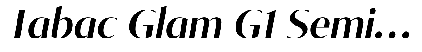 Tabac Glam G1 Semi Bold Italic